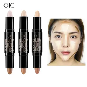 Double head high light shadow repair stick - Dual-useNose Shadow Repair Highlighter Powder ConcealerShadow Long Lasting Makeup Tools