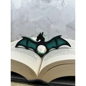 One Hand Book Holder Dragon Wings (Set of 2) Fantasy Page Bookmark Thumb Relief Accessory | Reading Customizable Bookish Gift for Book Lover bookmarks fourth wing decorative bookmark
