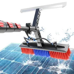 YouSJ Solar Panel Cleaning Brush and Pole Water Fed Pole Cleaning Kit Photovoltaic Cleaning Tool