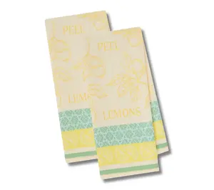 Design Imports Lemon Botanical Jacquard KitchenTowel S/2 Design Imports Lemon Botanical Jacquard KitchenTowel S/2