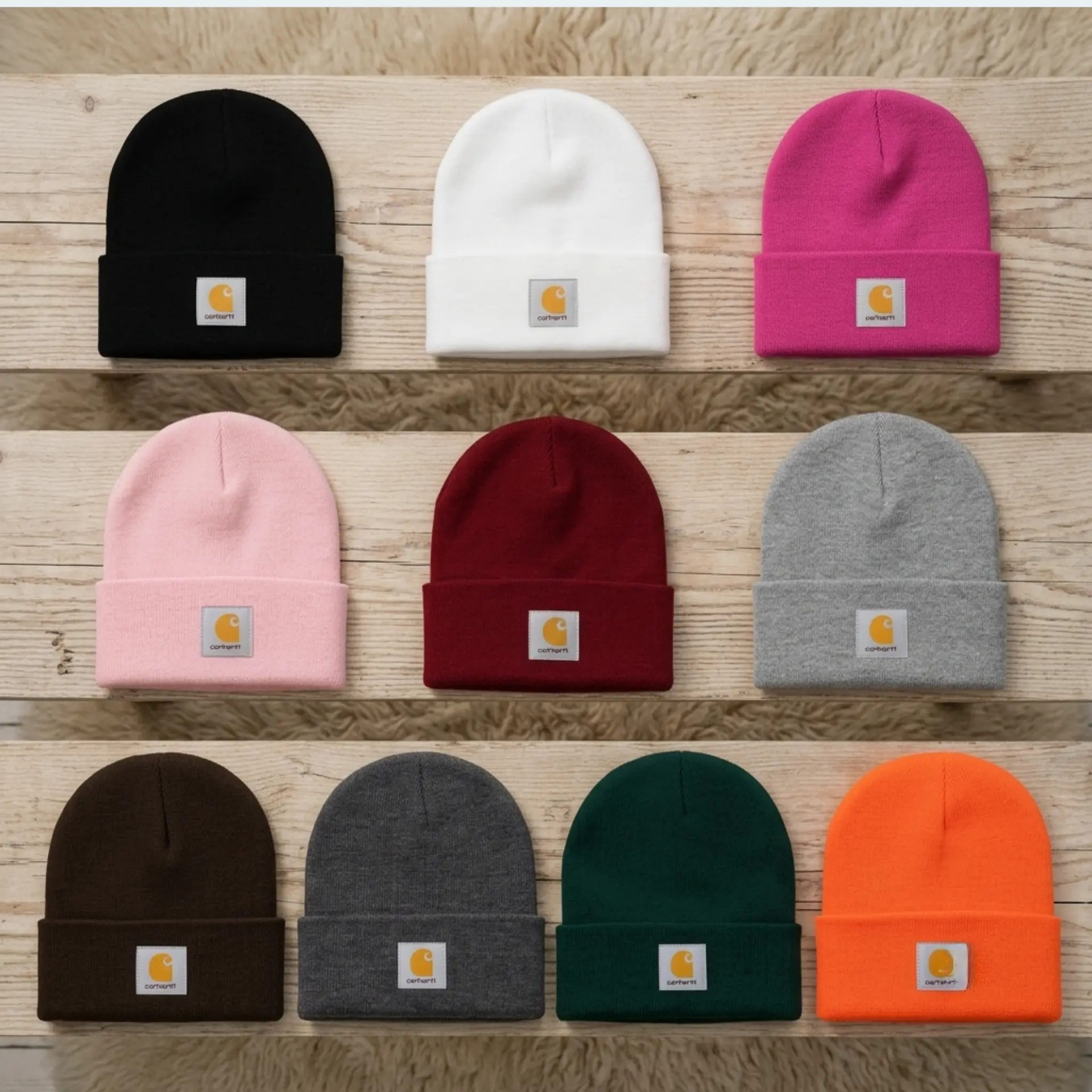 Carhartt Knit Beanie Hat for Men & Women, Classic Cuffed Winter Beanie, Soft Warm Acrylic Watch Cap, Multi Color Knit Skull Cap, Stretch Fit Cold Weather Hat for Work, Hiking, Streetwear, Casual Outdoor Fashion Gift