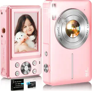 Digital Camera,FHD 1080P  Camera 44MP Point and Shoot Digital Cameras with 32GB Card,16X Zoom,Anti-Shake,Date ,Compact Small Cameras Photography for  Student Teen Girl Boy()