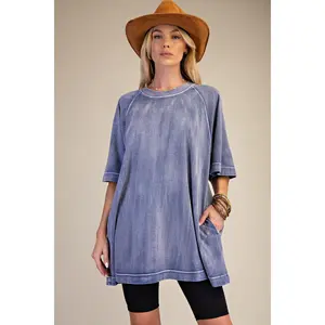 EASEL Denim Tunic Top