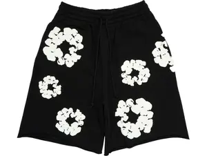 Denim Tears The Cotton Wreath Sweat Shorts Black