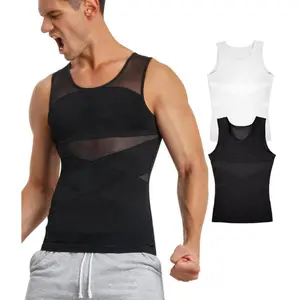 Men's Compression Breathable Mesh Vest for Summer Casual Wear with Tropical Leaf Print and Red M Size, Boho Cotton T - Shirt and Shorts Set, Single Layer Outfit Ideal for Summer