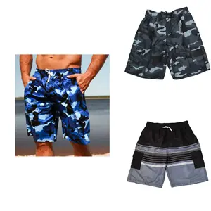Norty Mens Big Sizes 2X - 5X Cargo Swim Suit Trunks 42281