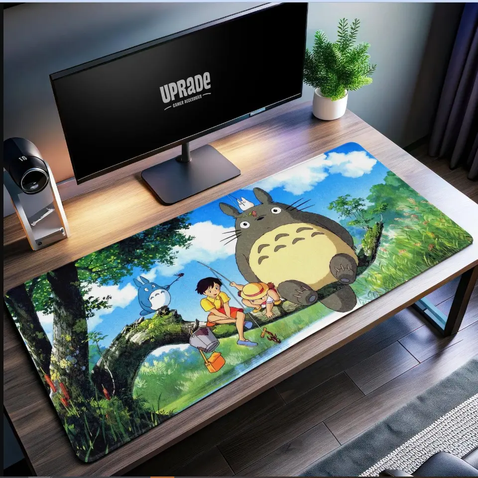 [3 Samples] Studio Ghibli's My Neighbor Totoro Desk Mat: Enchanting Forest Adventure - Perfect for Fans and Families, Colorful Mouse Pad