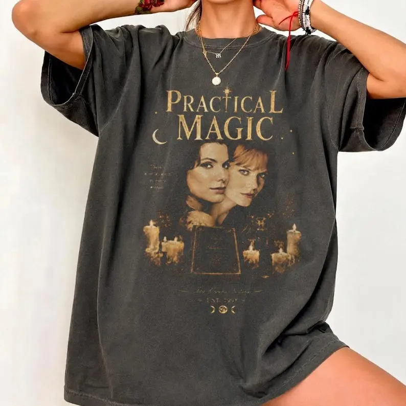 Comfort Practical Magic Movie Shirt — Witches, Practical Magic Print Shirt