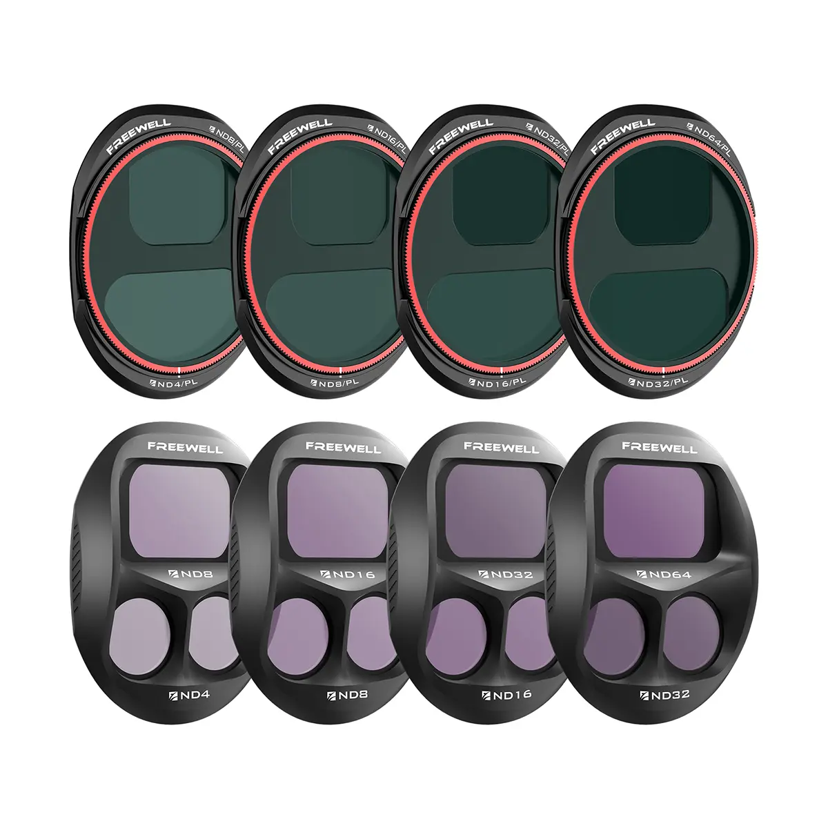 Freewell All Day ND/PL Filter Kit for DJI Mavic 4 Pro Drone, 8-Pack
