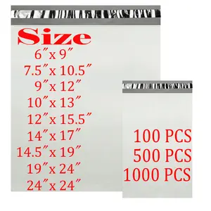 6x9 7.5x10.5 9x12 10x13 12x15.5 14.5x19 19x24 24x24 Poly Mailers Shipping Bag