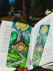 Hobbit Home Bookmark - Handcrafted Fantasy Design - Unique Book Marker - Perfect Gift for Hobbit Fans & Book Lovers"