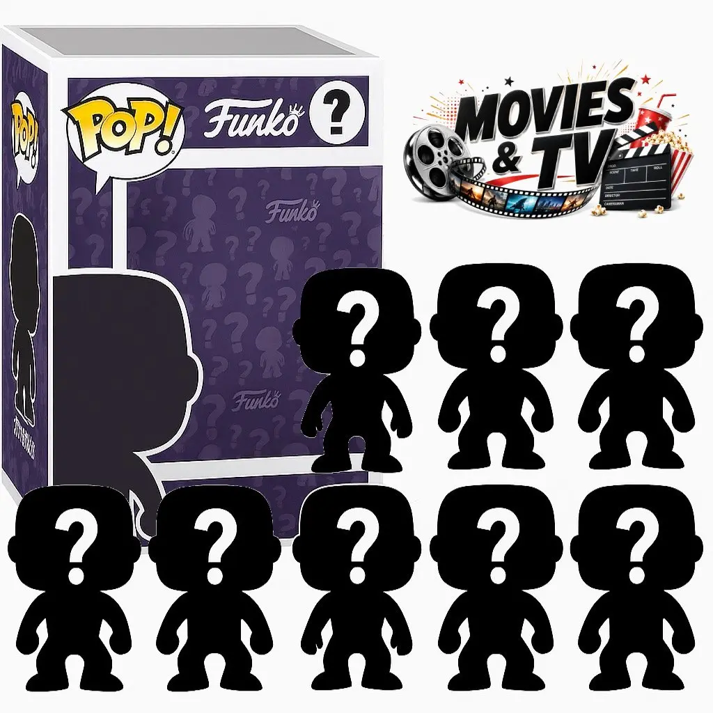 Pack of 8 Surprise Mystery Movies & TV Funko Pop! Randomly Selected