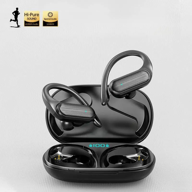 A520 TWS - Bluetooth Sport wireless headset with digital display, low noise, sound reduction, comfortable to wear, IPX5 water and sweat resistant, durable, ANC Noise Cancelling, Wireless Noise Cancellation supports iOS and Android.