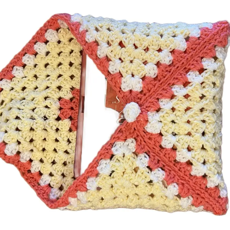 Crocheted book cover up