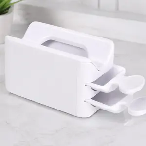 Foldable Antistatic Dust-Free Nail Powder Box Set, Detachable Module Design for Efficient Flash Powder Storage. Travel-Friendly Professional Salon Organizer, Compatible with Universal Glitter Powders.