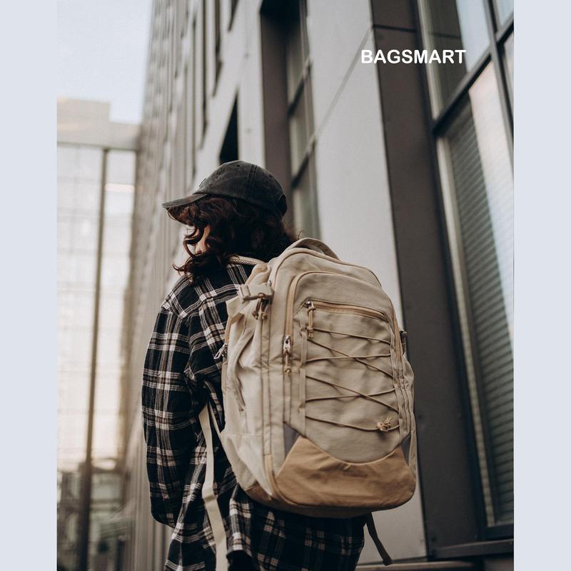 BAGSMART 17.3 Inch Carry On Travel 30L Backpack Travel Bag With Shoe Bag - Water Resistant Daypack for Men and Women TikTokShopHolidayHaul