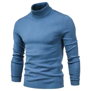 Historia Flower City New Winter Turtleneck Thick Mens Sweaters Casual Turtle Neck Solid Color Quality Warm Slim Pullover Men