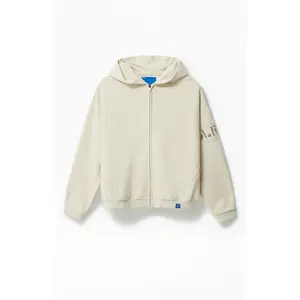A.R.C. Men's Heather Oatmeal Heavyweight Full Zip Hoodie