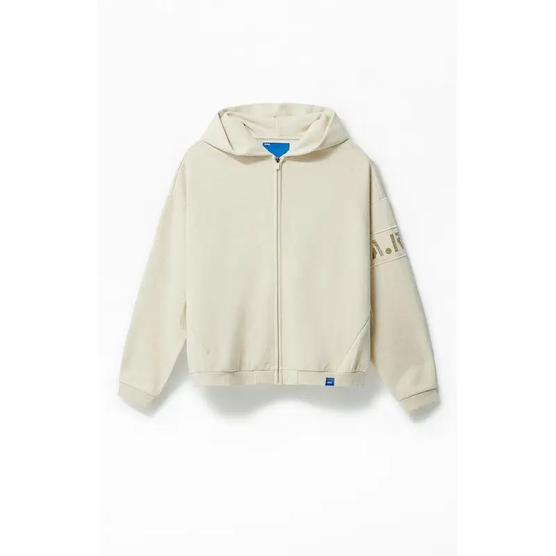 A.R.C. Men's Heather Oatmeal Heavyweight Full Zip Hoodie