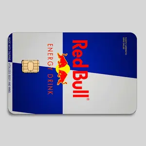 RB Drink Theme Credit Card Skin, Energy Style Card Sticker Cover, Cool Beverage Design Decal, Waterproof Long Lasting Wrap, Gift for Him Her