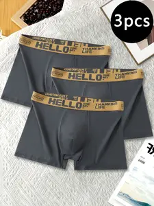 Dark Gray Men's Boxer Briefs | Soft Texture with Premium Feel | Close-Fitting, Comfortable and Secure