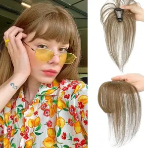 Hairpiece for Top Hair Replacement Women's Airy Bangs Wig European & American Invisible Forehead Style FrenchBangs