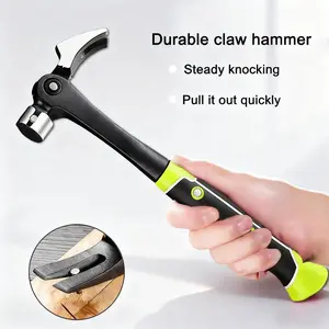 16oz Forged Steel Claw Hammer with Magnetic Nail Starter & Rip Claw