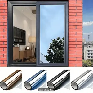 1pcs 19.68*118.11in, Window Glass Heat-Insulating Film One-Way See-through Glass Window Film, Sunscreen Film, Shading Window Adhesive Film, Suitable for Hotels/Restaurants/Offices/Classrooms and Shops