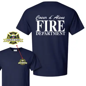 Coeur d'Alene Fire Department Tribute T-Shirt, Firefighter Hero Graphic Tee, Soft Cotton Blend Shirt, Memorial Apparel for Fallen Heroes, Support Firefighters