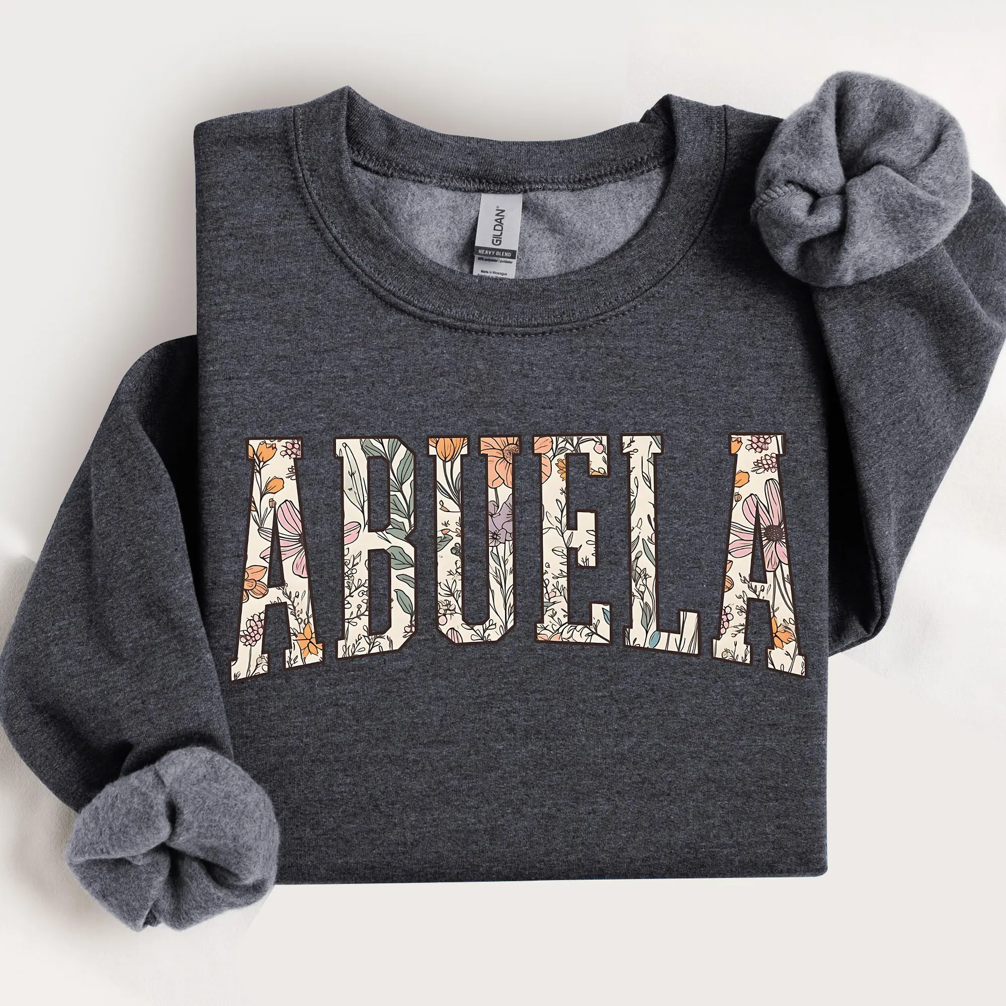 Abuela Sweatshirt, Mother's Day Gift, Boho Floral Abuela Tshirt Gift for Grandparent