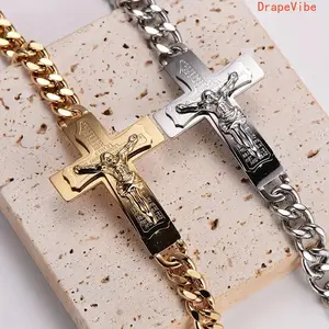 Religious Jesus Prayer Curved Stainless Steel Bracelet - Religious Wristband, Stylish Durable Daily Wear Accessory For Men