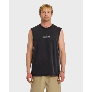 Dark Torch Acid Wash Oversized Tank - Phantom