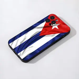 Cuba Flag Pattern Phone Case, Durable Phone Protective Cover, Phone Accessories Compatible with iPhone17/16promax,16 15pro 14PLUS 13 12Pro 11 Pro Max X  XSMAX Protection Protector