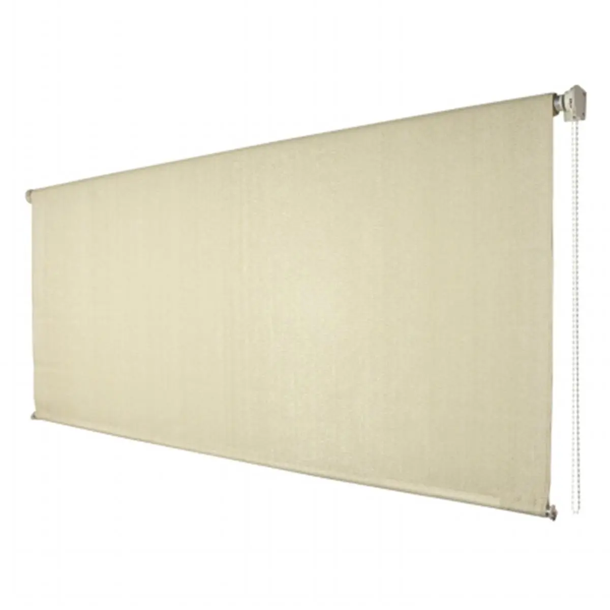 212 MAIN Outdoor Sun Shade Canopy (Model 799870, Sesame) - 6x6ft Automotive Exterior Solar Roller Blind, 80% Light-Filtering Knitted Fabric, Traditional Roll, Heat Blocking UV Filtering, Sun Protection, Save Up to 40% on Energy Costs