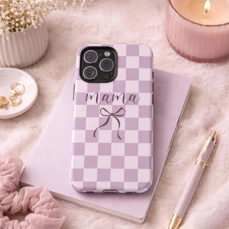 Mama Checkered Phone Case, Mother's Day Gift,phone Case Suitable for Iphone 11/12/13/14/15/16/17 Pro Promax Plus Air and Samsung S22/S23/S24/S25 Plus Ultra Fe,the Gift of Mother's Day, Accessories, Shell