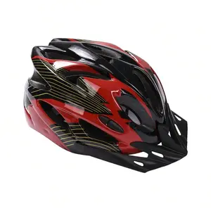 Adult Unisex Cycling Helmet, Adjustable Visor, Shockproof Sturdy Head Protection Safety Cap, Sporty Protective Gear