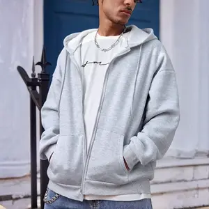 Zip Up Hoodie Vintage Washed Hoodies Streetwear Hooded Sweatshirts Jackets Unisex zip up hoodie， Menswear Soft Casual Stylish Tops Plain Long Sleeve