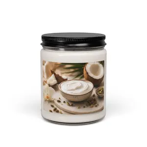 Coconut Cream and Cardamom  Candle | 9oz Soy Candle, Coconut Spa Scent
