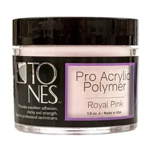 Tones Pro Acrylic Powder: "Royal Pink" – Vibrant Nail Color, Strong, Long-Lasting Formula, Pro-Grade" High Strength