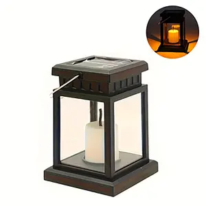 Outdoor hanging solar light, solar candle light, ip44 LED hanging solar light for garden, yard, tent, tree, patio, deck, camping
