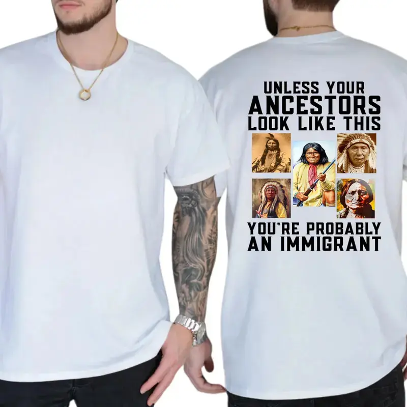 Heritage and Ancestry Graphic T-Shirt, Historical Awareness Quote Tee, Unisex Cotton Statement Shirt, Casual Gift for Adults