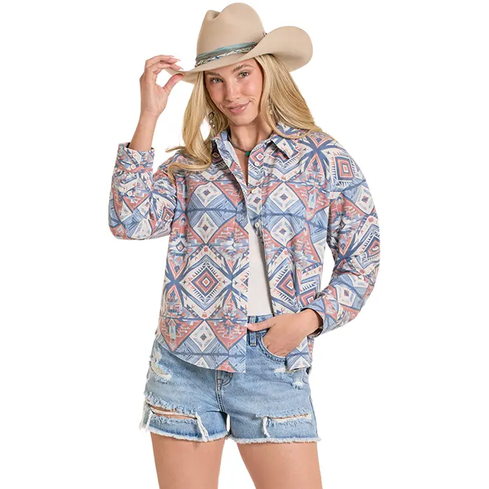 Aztec Knit Overshirt by Rock & Roll Denim