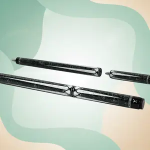 EVO Pegasus Jump Cue - Moonshadow | 3-Piece Precision Jump Cue with Glass Fiber Shaft, Brown Bakelite Tip, Ultra-Stiff Mini 3/8-8 Joint, Ideal Balance for Agile, Controlled Jumps