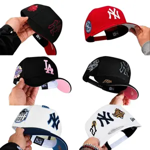 New Era MLB 59FIFTY Snapback Cap - NY Yankees/LA Dodgers Anniversary Patch, Unisex Classic Sport Streetwear Adjustable Collectible Sports Headwear