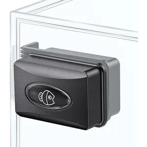 Aquarium Magnetic Brush Fish Tank Glass Cleaner 1 Inch Mini Stain Scrubber Pads Aquarium Cleaning Tool for 1/5 Inch Thick Fish Tank up to 10 Gallons (Non-Floatable)