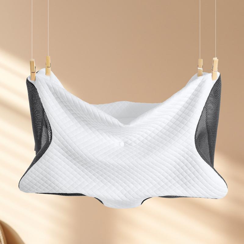 Pillow Cases for Cervical Pillow - Contoured Ergonomic Pillowcase with Zipper, Grey Soft & Smooth Fabric for Hair & Skin Care, Durable Bedding Accessories