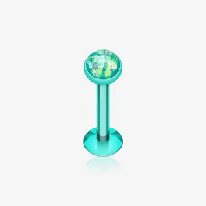 Colorline Opal Glitter Shower Dome Steel Labret