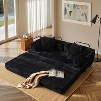 Black Plush Corduroy