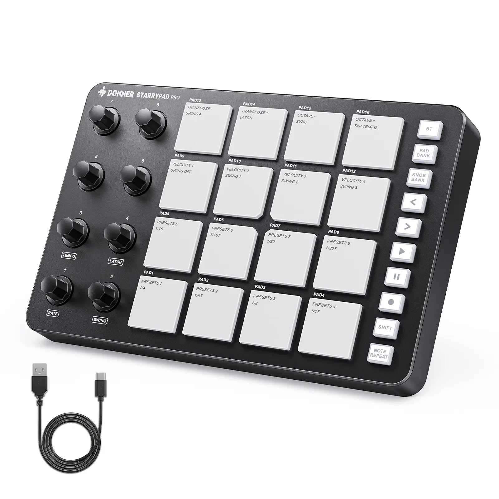 Donner STARRYPAD PRO MIDI Controller for Musical Instruments & Accessories (Toys & Hobbies Category)