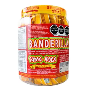 TAMARROCA BANDERILLA- Natural Tamarind Fruit Candy With Salt & Chili / 30 Pieces /